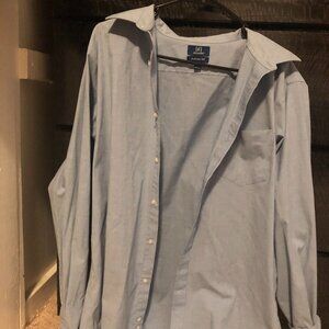 Men's George Long-Sleeved Collared Shirt Size L